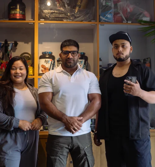 Athletes from best gym in Kathmandu TPFC (Total Physical Fitness Center) in the gym